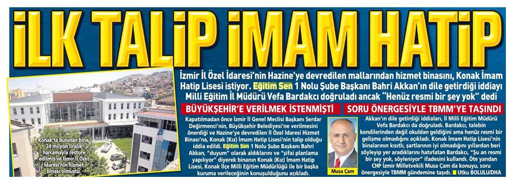 İlk Talip İmam Hatip - Posta Ege