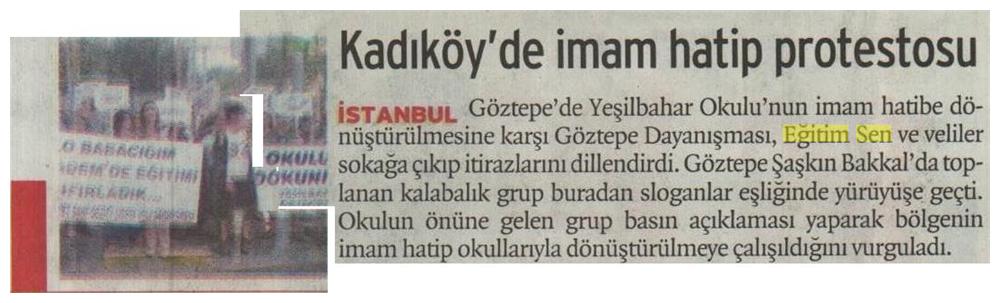 Kadıköy'de İmam Hatip Protestosu - Birgün