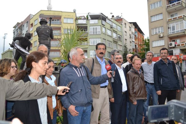 KESK Heyeti Soma'yı Ziyaret Etti