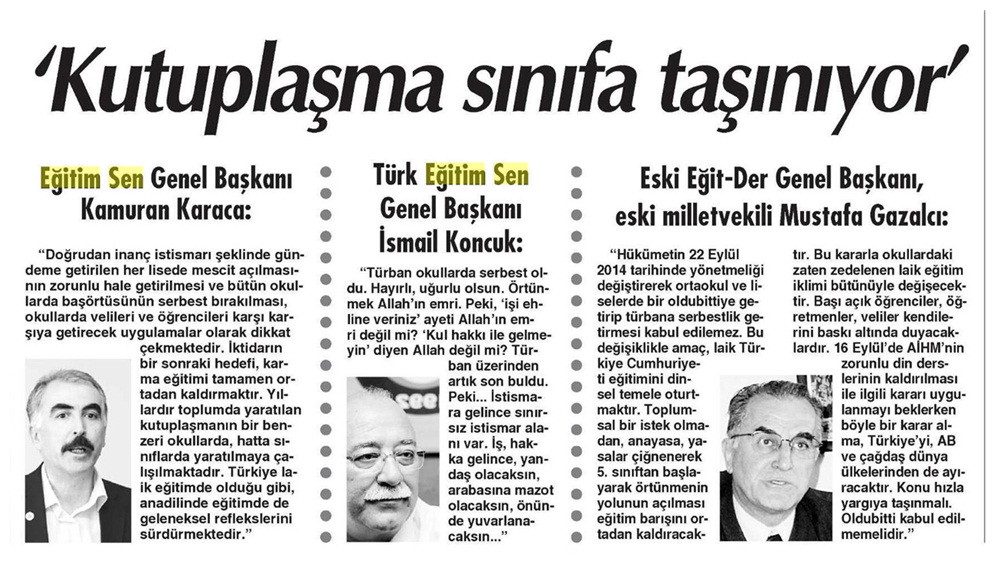 Kutuplaşma Sınıfta - Cumhuriyet