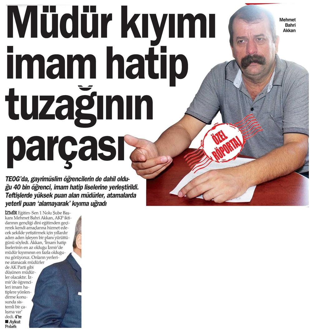 Müdür Kıyımı İmam Hatip Tuzağının Parçası - Haber Ekspres