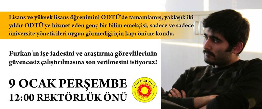 ODTÜ’de Asistan Kıyımına Karşı Eylem