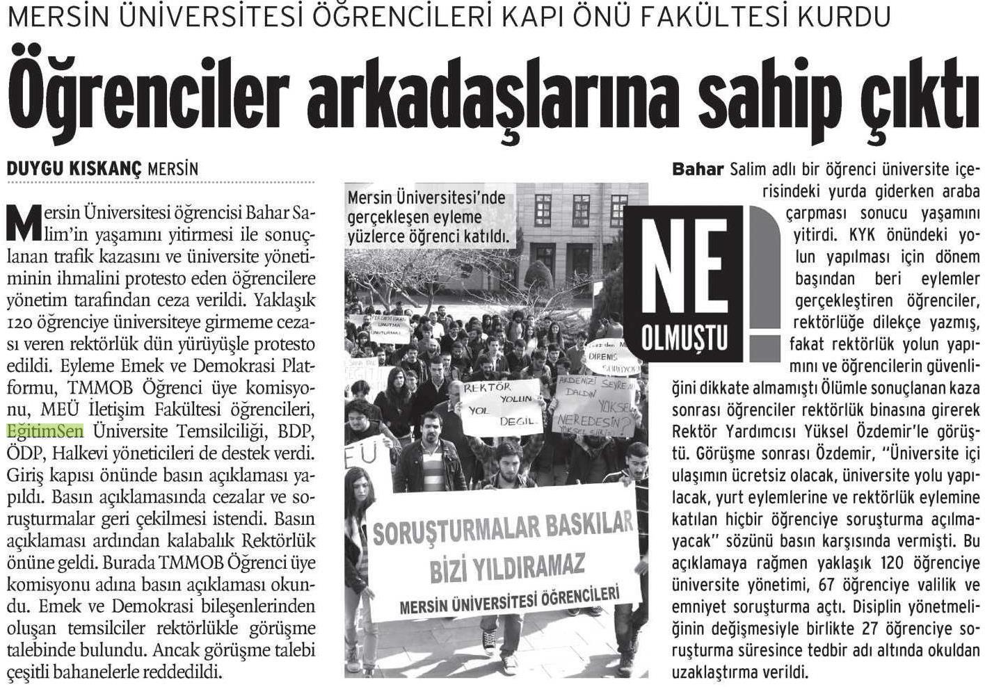 Öğrenciler Arkadaşlarına Sahip Çıktı - Birgün