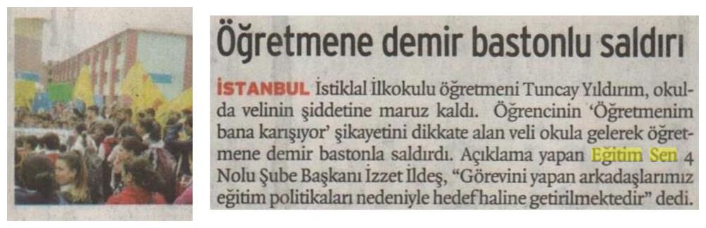 Öğretmene Demir Bastonlu Saldırı - Birgün