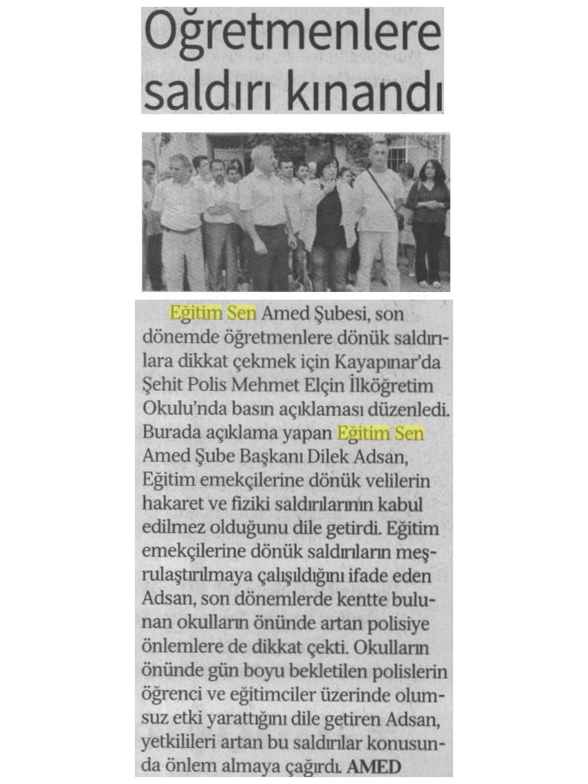 Öğretmenlere Saldırı Kınandı - Özgür Gündem