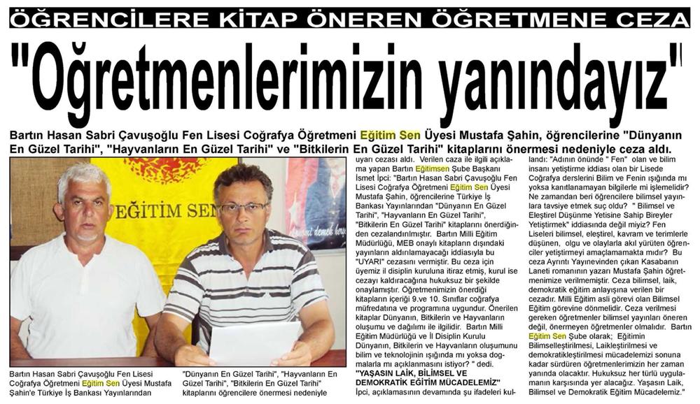 Öğretmenlerin Yanındayız - Bartın Yenigün