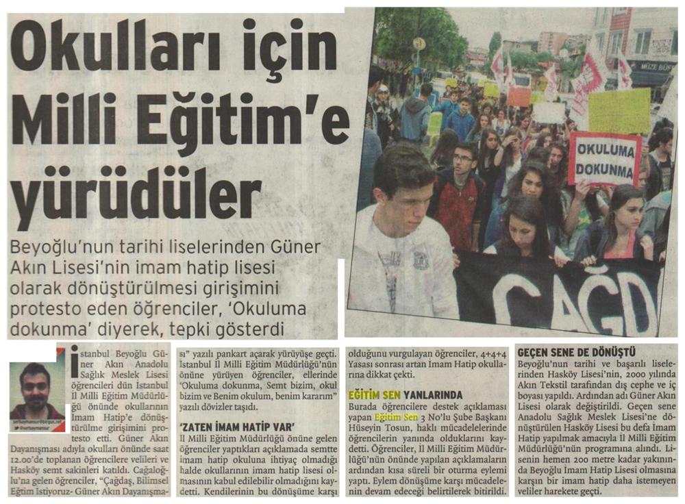 Okulları İçin Milli Eğitim'e Yürüdüler - Birgün