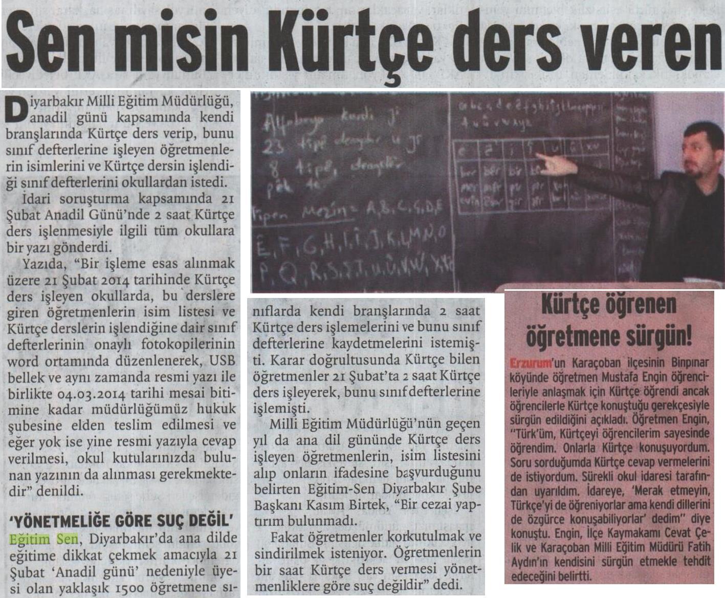 Sen Misin Kürtçe Ders Veren - Birgün
