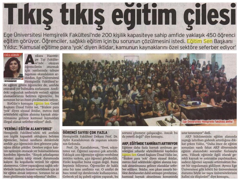 Tıkış Tıkış Eğitim Çilesi - Birgün