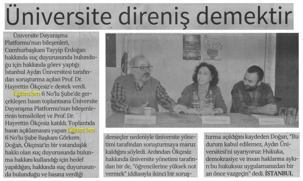 Üniversite Direniş Demektir - Özgür Gündem