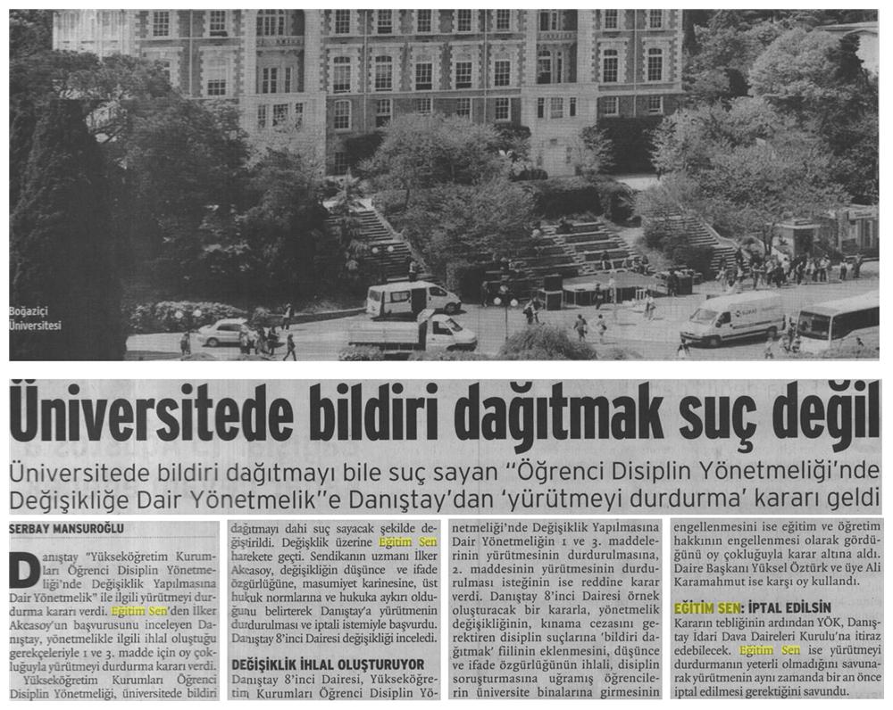 Üniversitede Bildiri Dağıtmak Suç Değil - Birgün