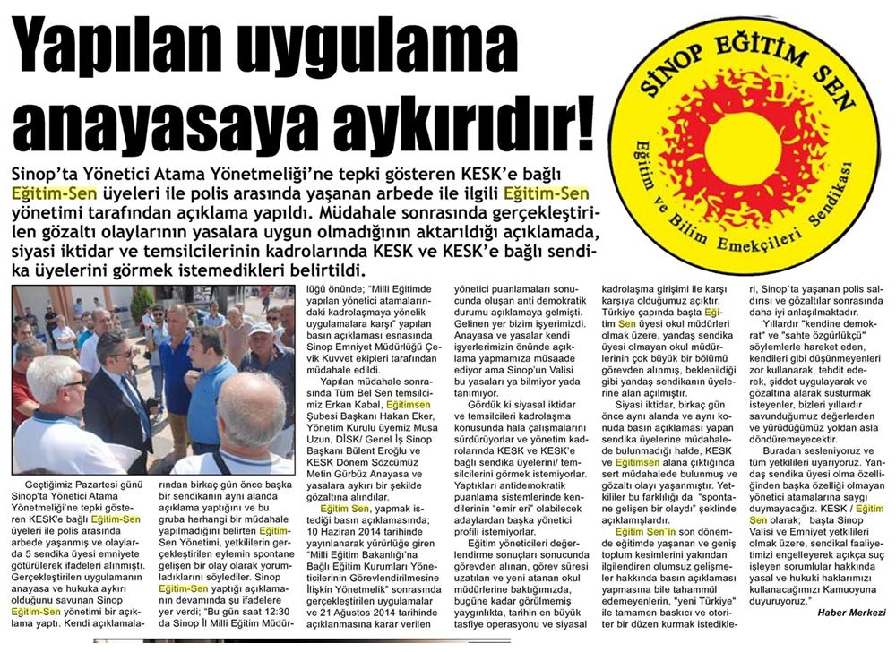 Yapılan Uygulama Anayasaya Aykırıdır - Vitrin Haber