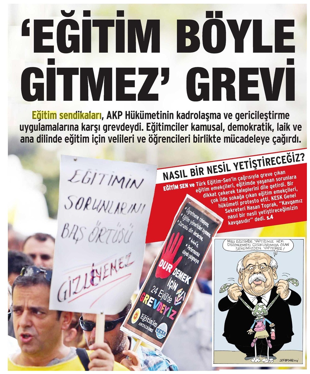 'Eğitim Böyle Gitmez' Grevi - Evrensel