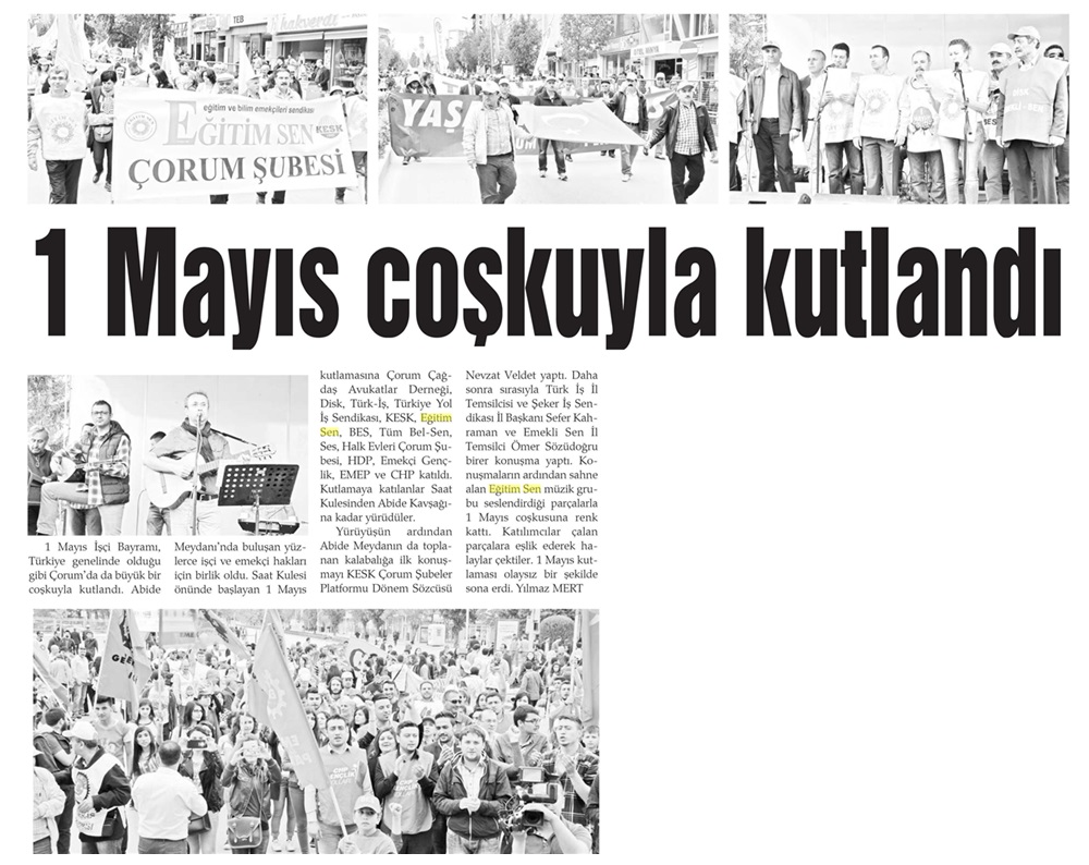 1 Mayıs Coşkuyla Kutlandı - Tek Yıldız