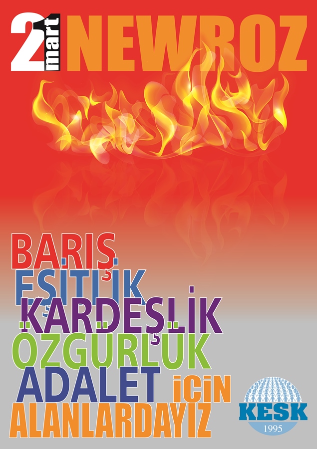 21 Mart'ta Barış, Eşitlik, Kardeşlik, Özgürlük, Adalet İçin Alanlardayız! - Afiş