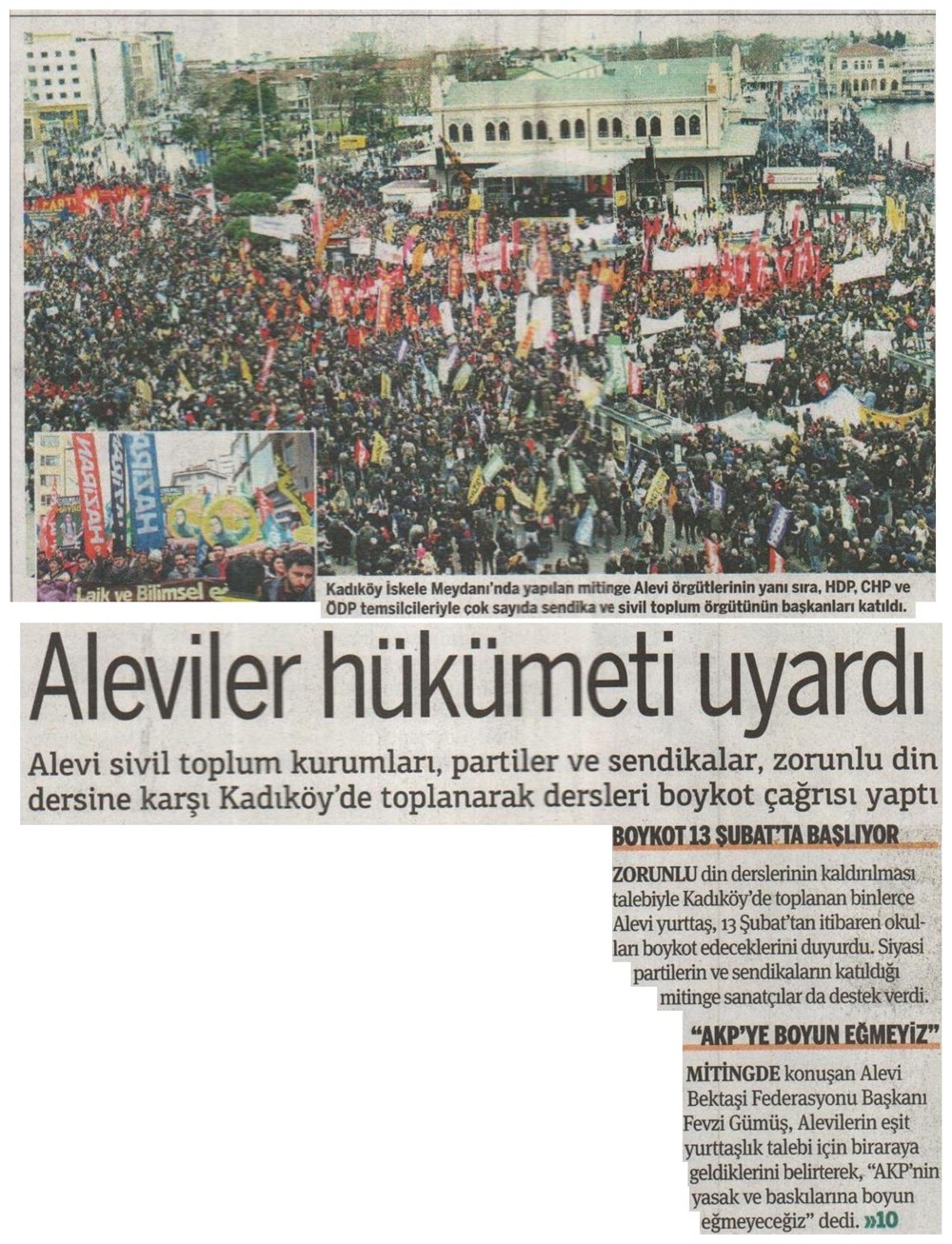 Aleviler Hükümeti Uyardı - Taraf