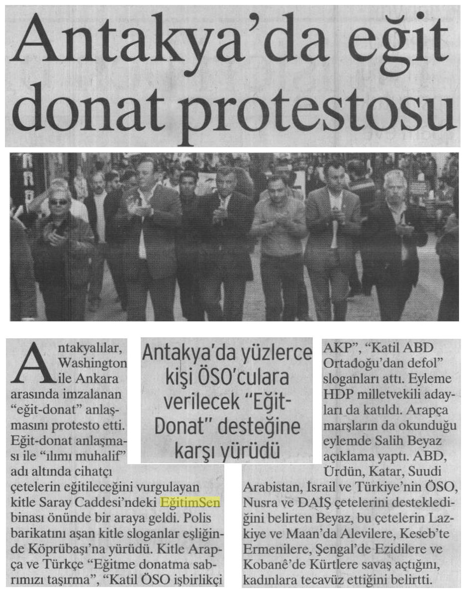 Antakya'da Eğit - Donat Protestosu - Birgün