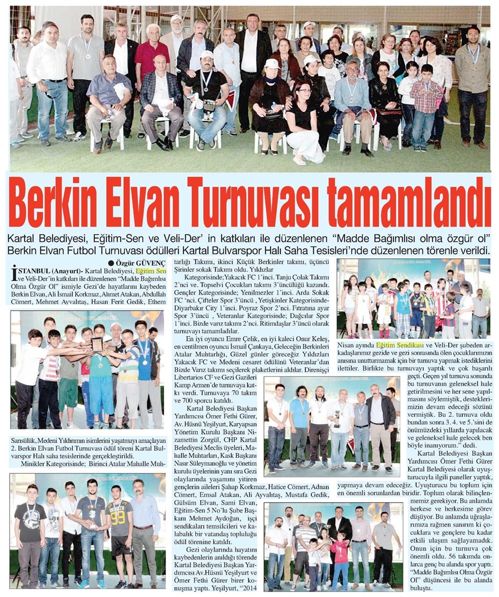 Berkin Elvan Turnuvası Tamamlandı - Anayurt