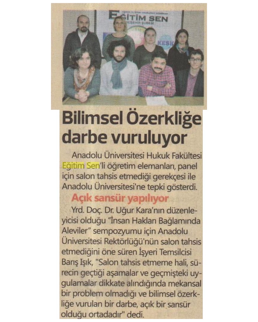 Bilimsel Özerkliğe Darbe Vuruluyor - Eskişehir Sakarya Gazetesi