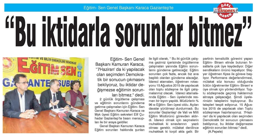 Bu İktidarla Sorunlar Bitmez - Gaziantep Ekspres