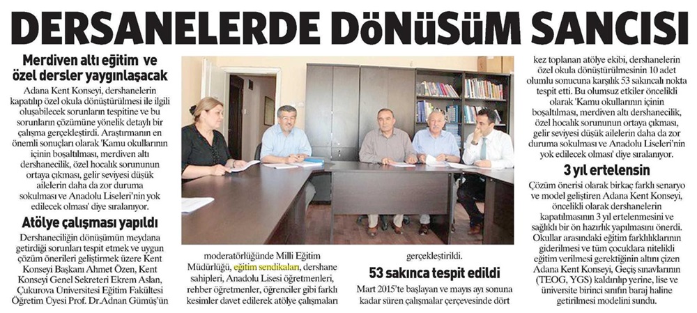 Dershanelerde Dönüşüm Sancısı - Çukurova Posta