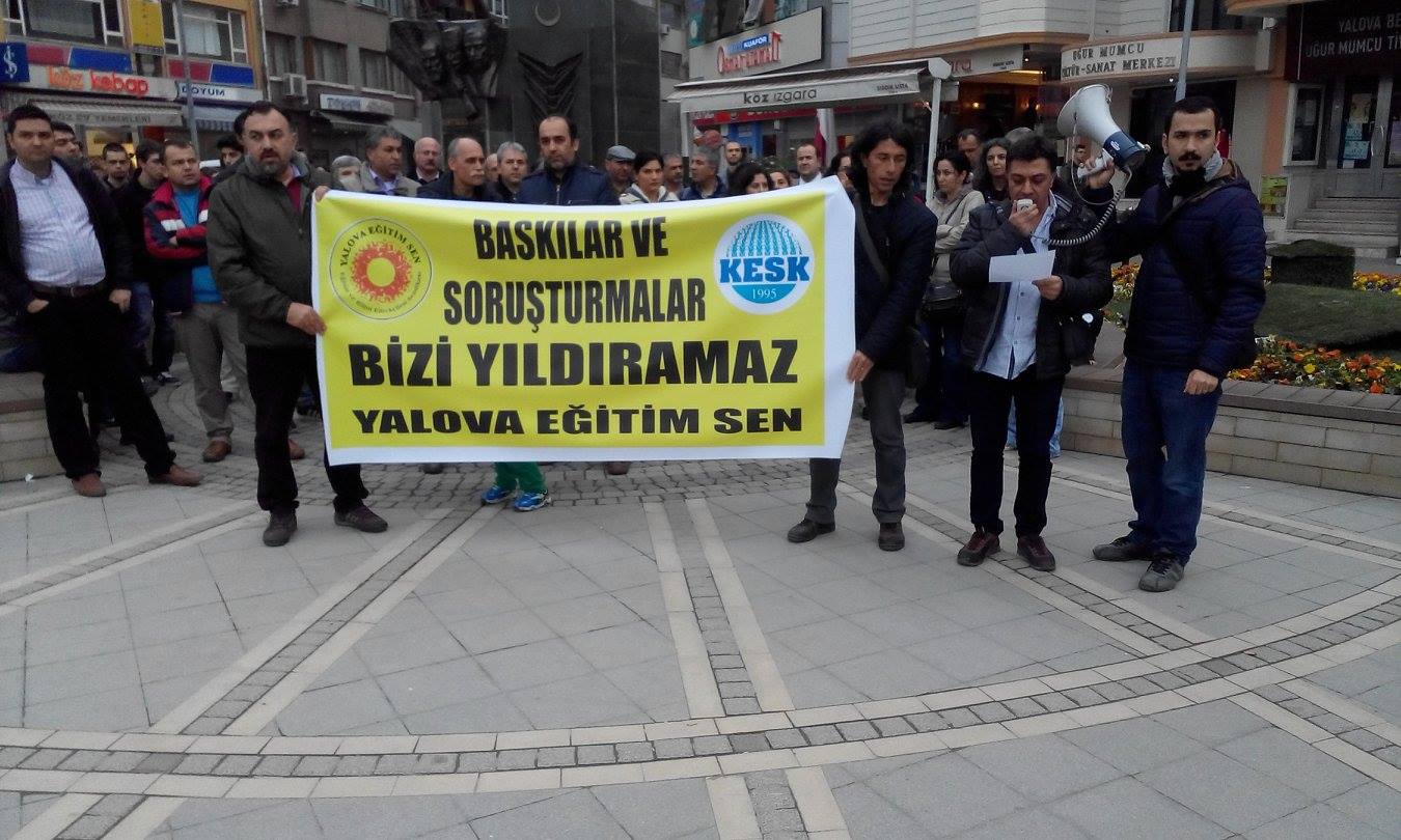 Eğitim Sen Yalova Şubesi "Baskılar Bizi Yıldıramaz!" Dedi