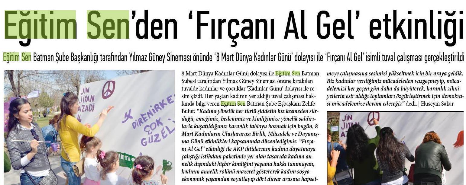 Eğitim Sen'de 'Fırçanı Al Gel Etkinliği' - Yön Gazetesi