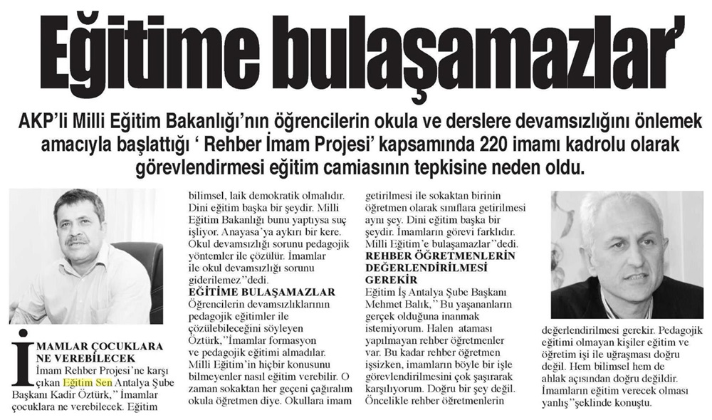 Eğitime Bulaşamazlar - Akdeniz Gerçek