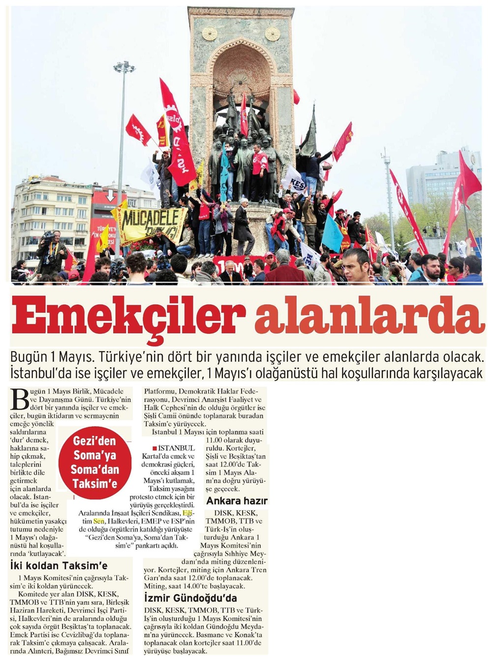 Emekçiler Alanlarda - Birgün