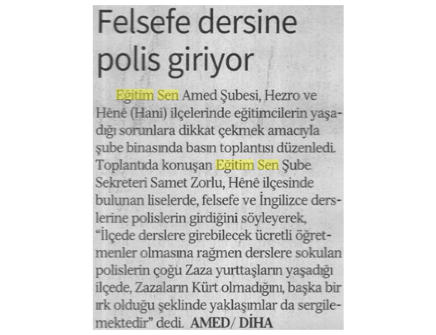 Felsefe Dersine Polis Giriyor - Özgür Gündem