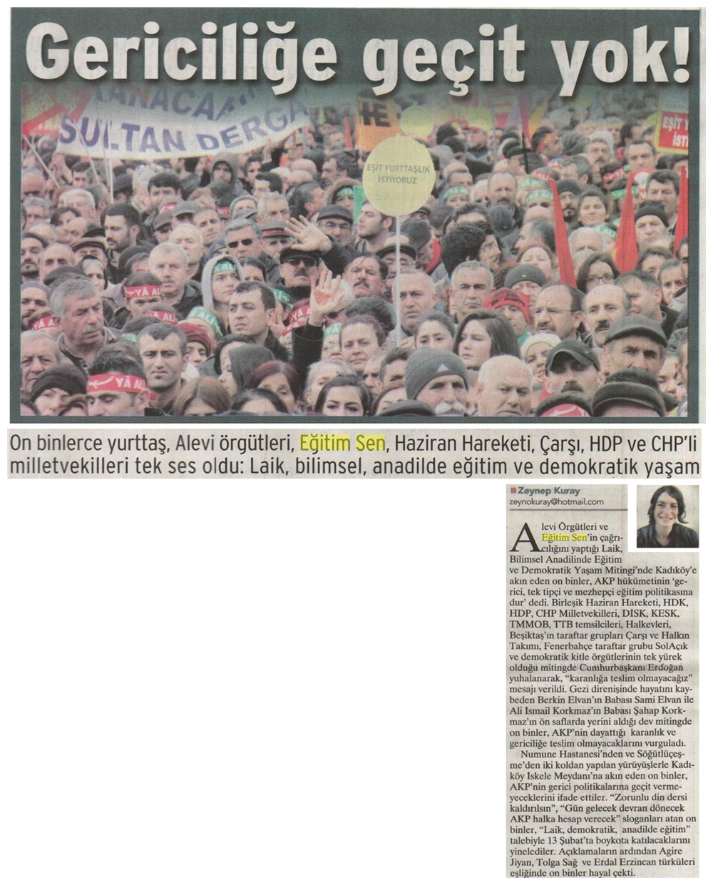 Gericiliğe Geçit Yok - Birgün