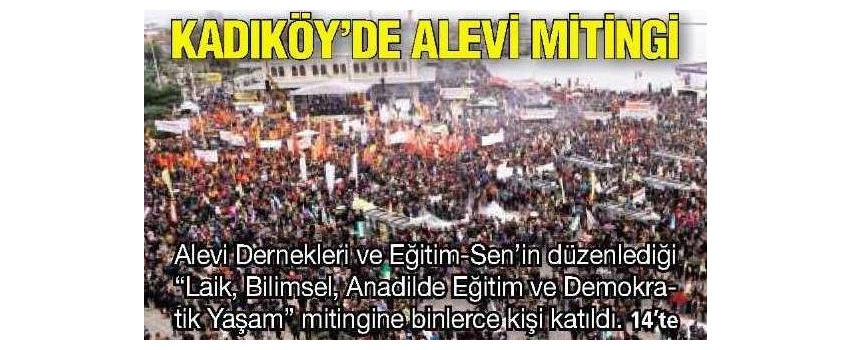 Kadıköy'de Alevi Mitingi - Habertürk