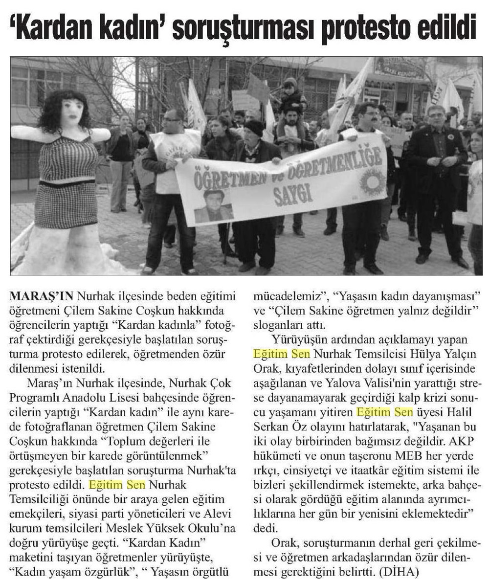Kardan Kadın Soruşturması Protesto Edildi - Güneydoğu Ekspres