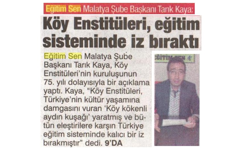 Köy Enstitüleri, Eğitim Sisteminde İz Bıraktı - Malatya Bu Sabah