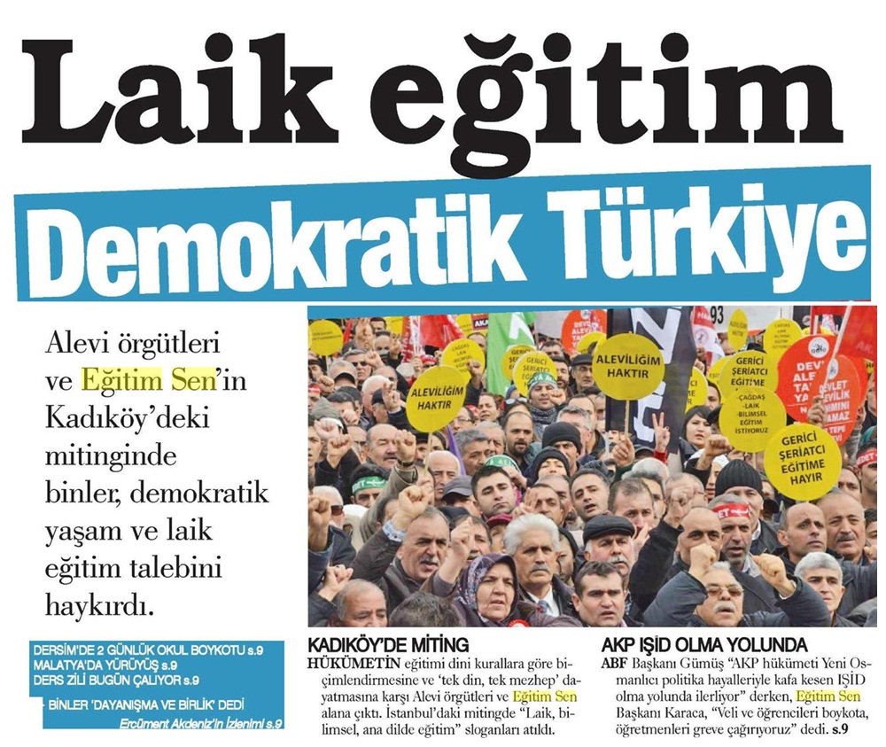 Laik Eğitim, Demokratik Türkiye - Evrensel