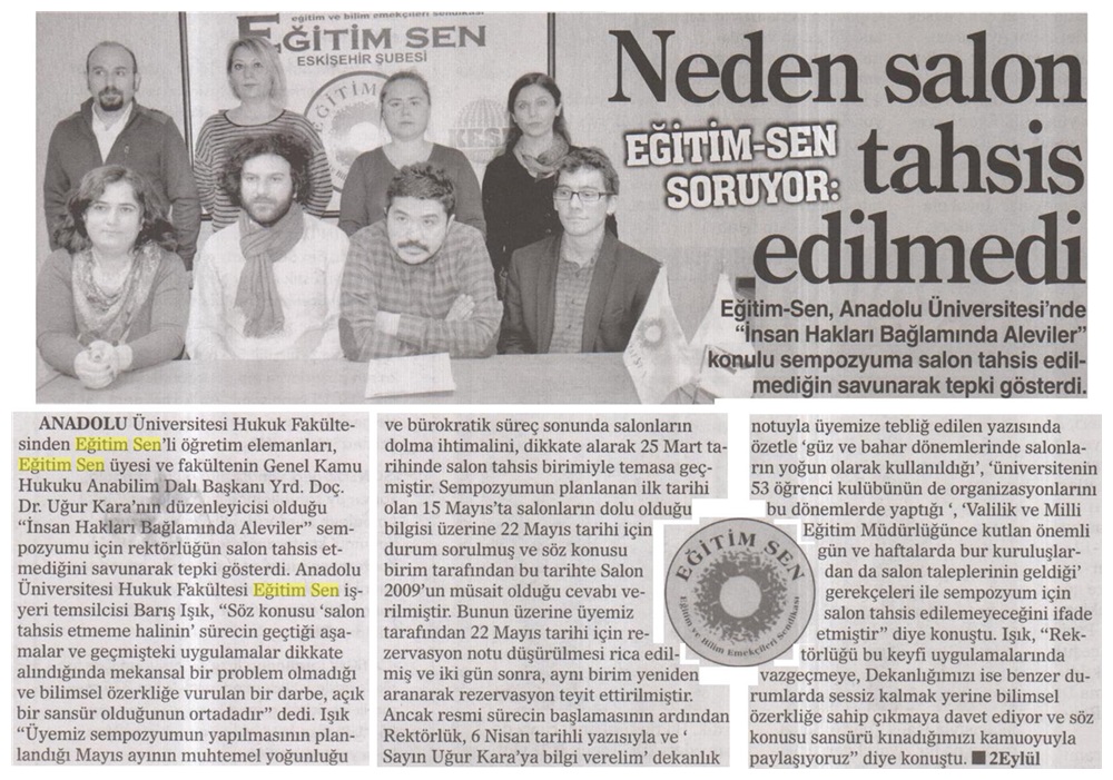 Neden Salon Tahsis Edilmedi - İki Eylül