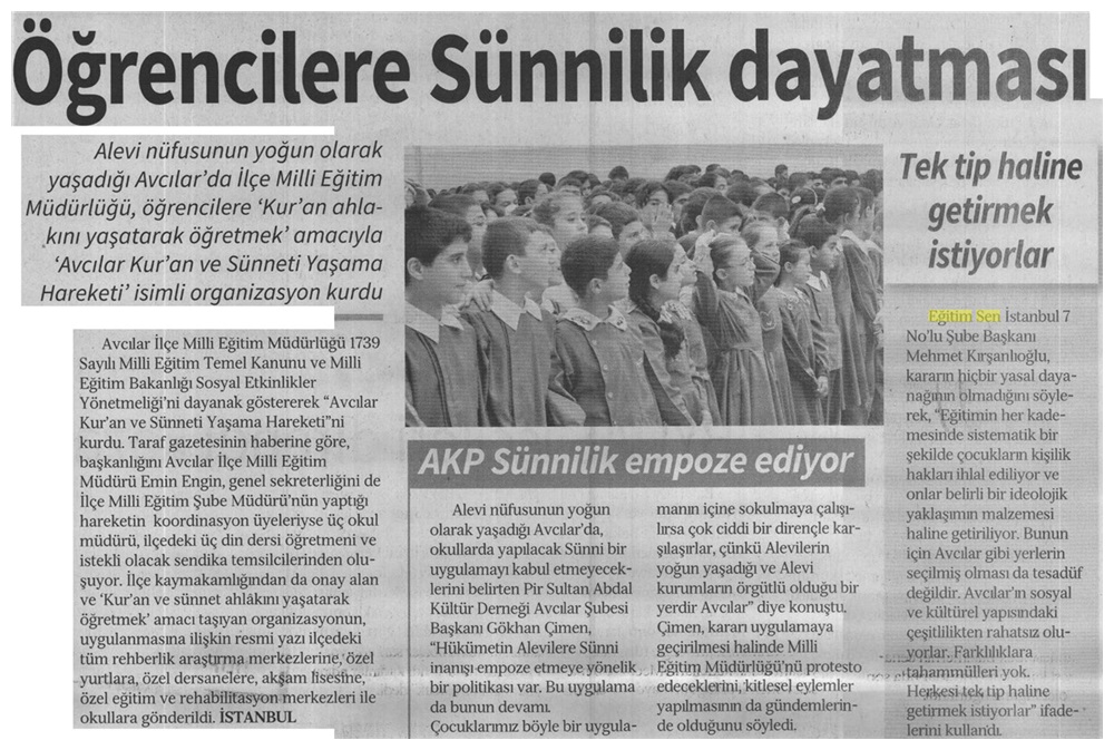 Öğrencilere Sünnilik Dayatması - Özgür Gündem