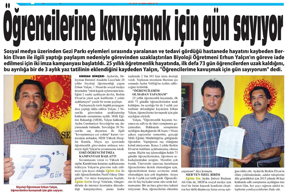 Öğrencilerine Kavuşmak İçin Gün Sayıyor - Aydın Hedef
