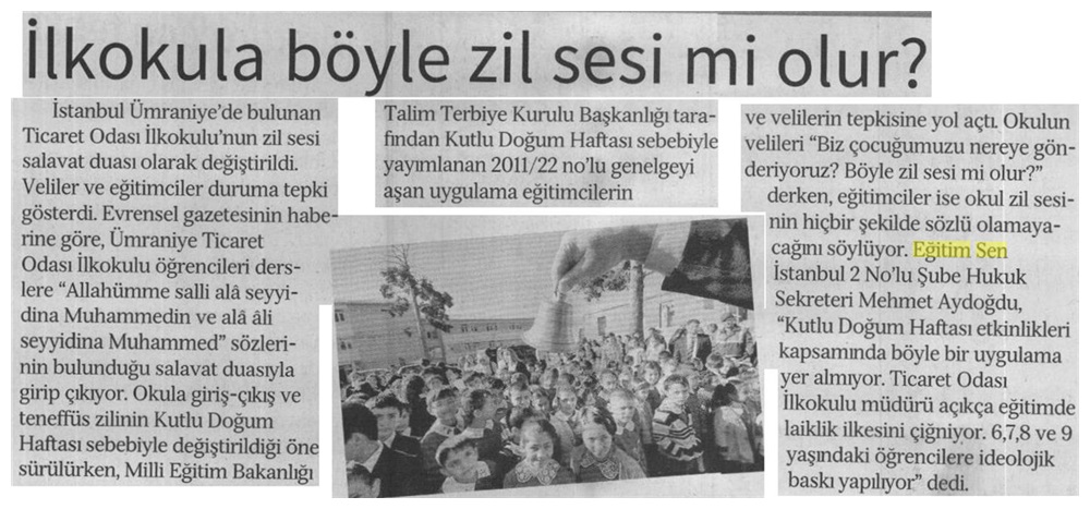 Okula Böyle Zil Sesi Mi Olur? - Özgür Gündem