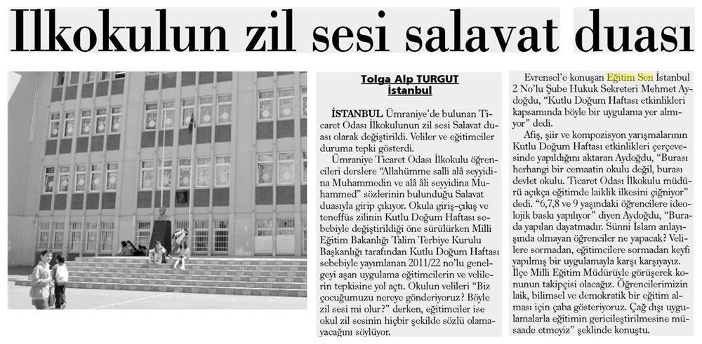 Okulun Zil Sesi Salavat Duası - Evrensel