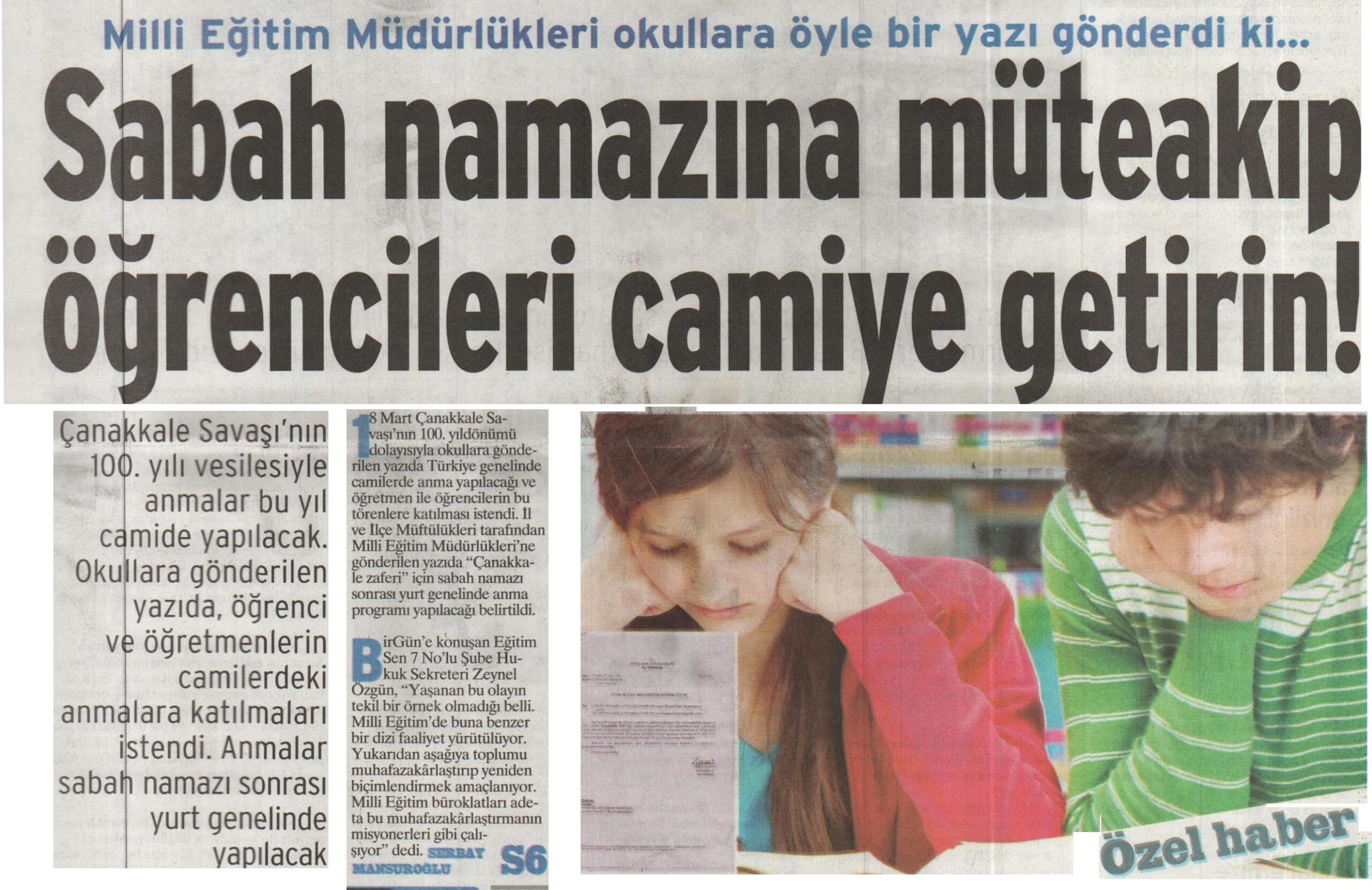 Sabah Namazına Müteakip Öğrencileri Camiye Getirin! - Birgün