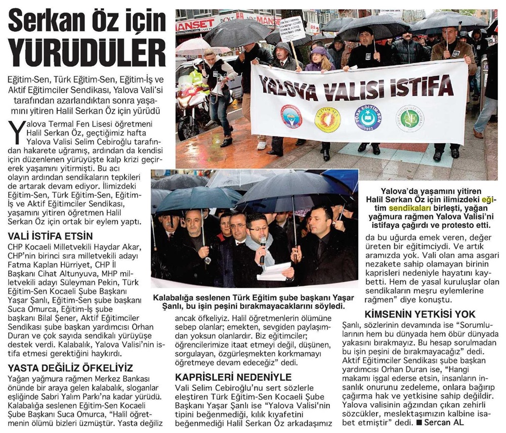 Serkan Öz İçin Yürüdüler - Bizim Kocaeli