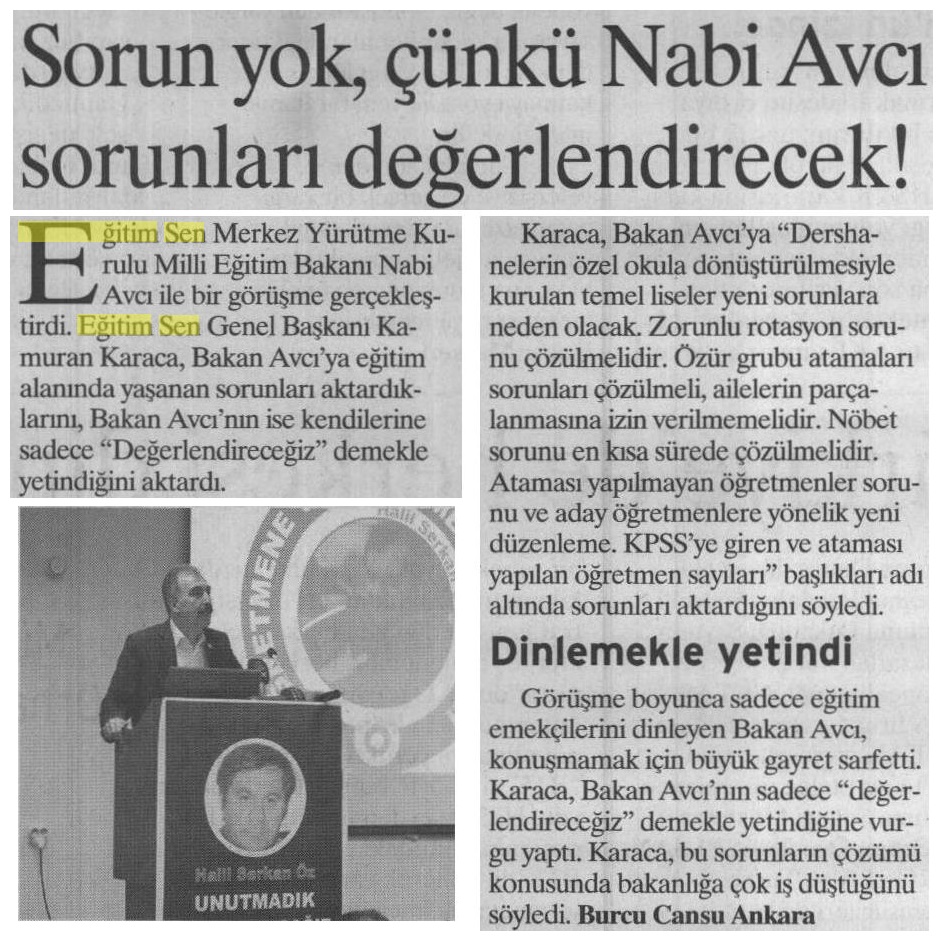 Sorun Yok, Çünkü Nabi Avcı Sorunları Değerlendirecek - Birgün