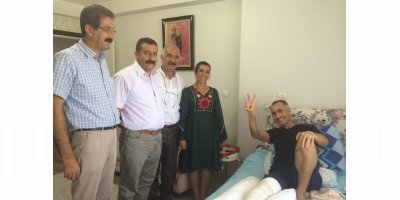 Suruç'ta Yaralanan Üyemize Ziyaret