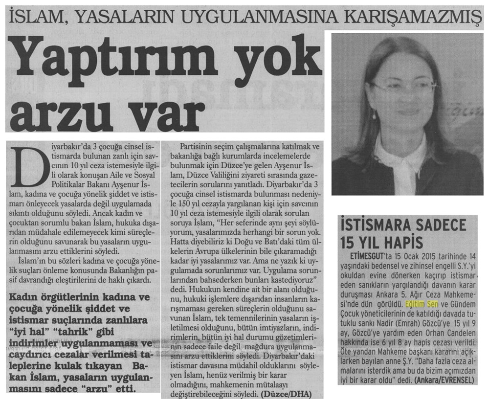 Yaptırım Yok Arzu Var - Evrensel