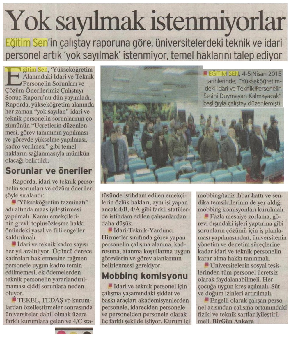 Yok Sayılmak İstenmiyorlar - Birgün