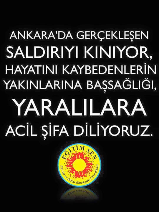 Ankara’da Gerçekleştirilen Saldırı Savaş Politikalarının Sonucudur!