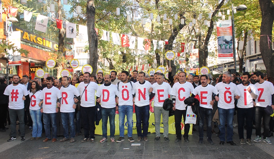 Hukuksuz İhraçlar ve Haksız Açığa Almalar Derhal Son Bulmalı,  OHAL ve KHK Hukuksuzluğuna Son Verilmelidir!