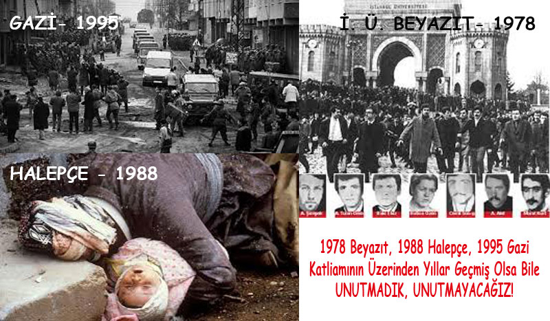 MART AYINDA YAŞANAN KATLİAMLARI UNUTMADIK!