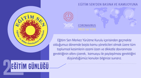 Eğitim Sen’den Basına ve Kamuoyuna / Eğitim Günlüğü 2